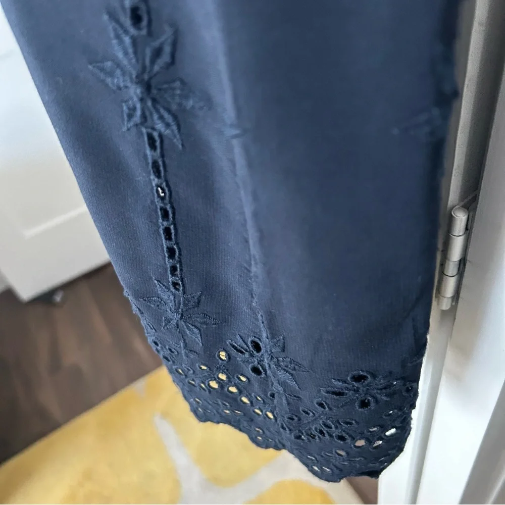 Navy Eyelet Dress (12) - Picture 3 of 3